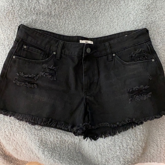 bp Pants - BP Black Denim Shorts